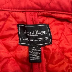 Steve & Barry’s Quilted Jacket in Red thumbnail 8