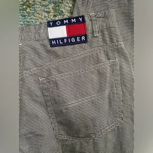 Tommy Hilfiger Vintage houndstooth relaxed cotton logo pants, size 14 thumbnail 7