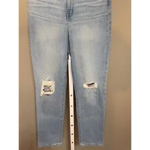 Madewell Perfect Vintage Straight Jeans Danby Wash Knee Rip‎ 27 Clean Girl thumbnail 7