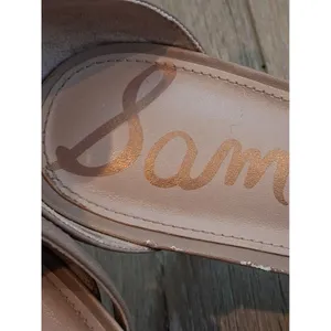 Sam Edelman Strappy Tan Beige Open Toe Heeled Sandals 3 in Heel Women size 8.5 thumbnail 14