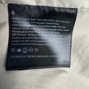 Lululemon Always There Trench Coat Size 6 Raw Linen Raincoat thumbnail 4