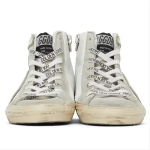 GOLDEN GOOSE Slide distressed leopard faux fur star leather sneakers thumbnail 2