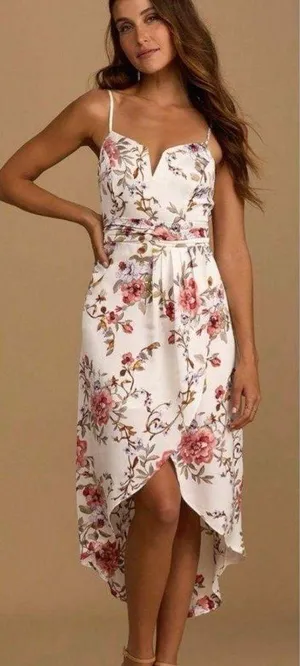 Floral Dress Lulus thumbnail 1