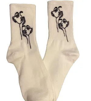 Figure Graphic Crew Socks - #140 / Any 3 Pair $15 thumbnail 1