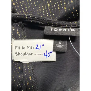 Torrid Party Dress Sparkle Ruched Long Sleeve Plus‎ Size 2 / 2X thumbnail 3