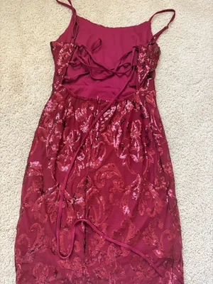 Hello Molly red hoco dress thumbnail 2