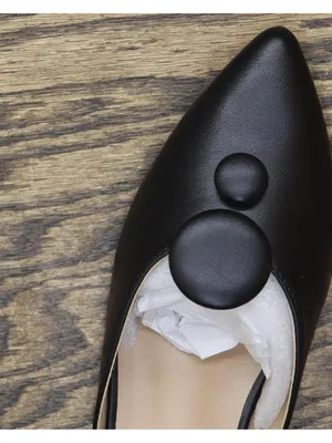 Journee Collection Button Accent Pointed Mules Black 7.5M thumbnail 7