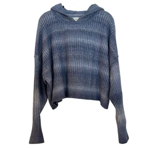 Offline by aerie ribbed ombre cropped blue sweater size xl thumbnail 2