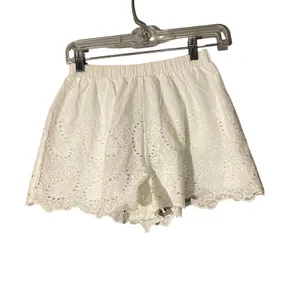 Charms Fashion White Lace Applique Scalloped Trim Shorts Women Sz S thumbnail 5