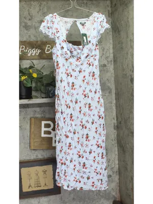 NWT Wild Fable Womens Flutter Cap Sleeve Maxi A-Line Dress 94460735 Light Blue M thumbnail 2