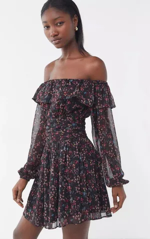 Urban Outfitters Floral Mini Dress thumbnail 1