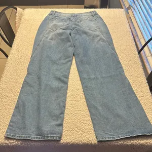 Commense Blue Flare Wide Leg Jeans thumbnail 4