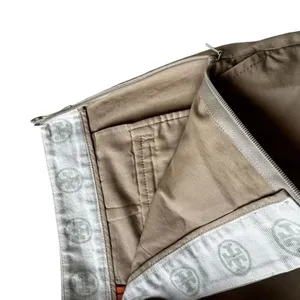 Tory Burch khaki beige pants straight leg mid rise casual work SZ 6 #2419 thumbnail 7