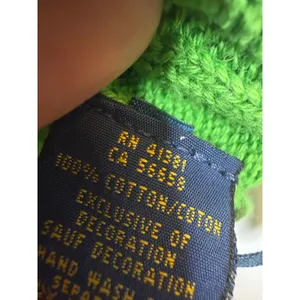 POLO RALPH LAUREN Women's S Crew Neck Cable Knit Cotton Sweater Lime Green Flaw thumbnail 10