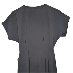 Bobeau Black Wrap Dress Short Sleeve V-Neck Side Tie‎ Small Office Chic Classic thumbnail 11