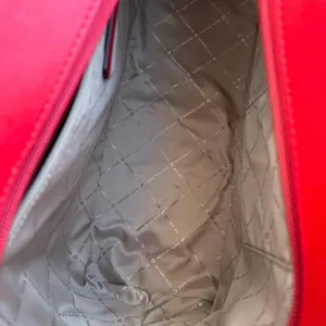 Flame Red Large Saffiano Leather Jet Set Travel Bag thumbnail 7