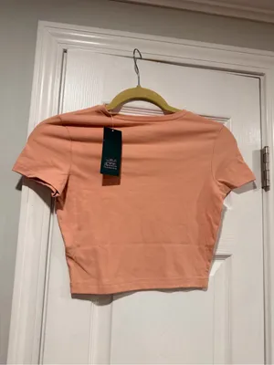 NWT Wild Fable Size XXS Rose Pink Cropped Baby Tee Short Sleeve Crew Neck thumbnail 6