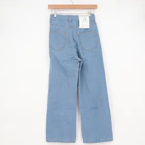 Fashion Jeans Light Wash High Waisted Wide Leg Denim Pants Size Small thumbnail 5