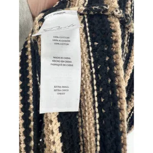 Rails Coco Crochet Knit Midi Dress Black Cream Brown‎ XS thumbnail 11
