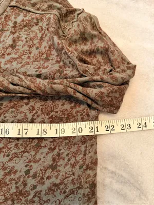 NWOT Free People We The Free Size XS Floral Stripe Henley Top Long Sleeve Boho thumbnail 10