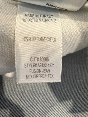 AGOLDE Fusion Jeans size 25 Medium Wash Wide Leg Straight 100% Cotton Denim thumbnail 11