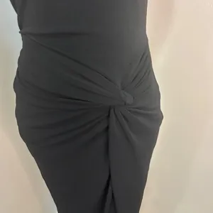 BHLDN Black Sleeveless High Neck Knotted Maxi Gown Dress XS thumbnail 3