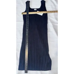 A New Day Ribbed Dress Woman's Large Bodycon Black Sleeveless New thumbnail 5
