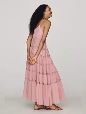 Anthropologie Twofer Tiered to a Sleeveless Dress MP thumbnail 2