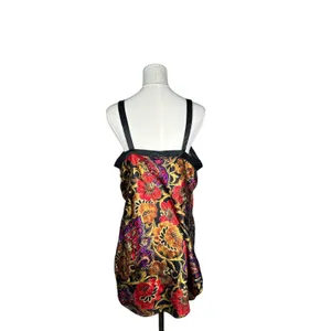 Vintage‎ 90s California Dynasty Satin Floral Slip Dress / Lingerie Nightie M thumbnail 2