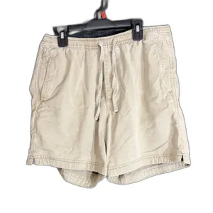 Abercrombie & Fitch Womens Size Small Pull-On Shorts Beige Khaki Drawstring thumbnail 2