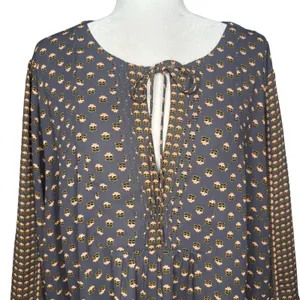 Ann Taylor LOFT Plus 24 Long Sleeve Pullover Blouse Peasant Top Boho Cottagecore thumbnail 3