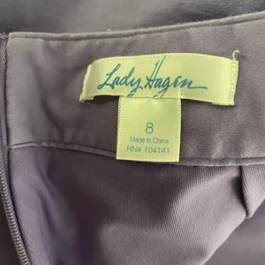 Lady Hagen Womens Cotton Skort Purple‎ Back Zip Golf Performance Stretch Sz 8 thumbnail 5