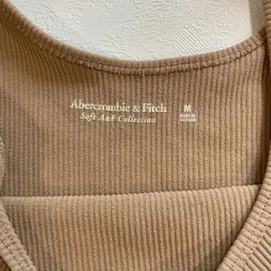 Abercrombie & Fitch Soft A&F Ribbed Bodysuit Tan Beige Size M thumbnail 4