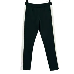 Tory Burch‎ Sport Womens Green White Track Pants Athletic Zip Leg Streetwear S thumbnail 2