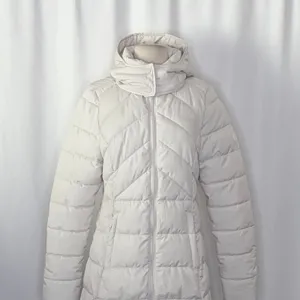 BENCH Long Hooded Puffer Coat Removable Hood Pockets‎ Minimalist Quilted X-Small thumbnail 3