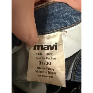 Mavi Marie 596 Super Low Rise‎ Flare Jeans Size 31/30 Blue Denim Streetwear thumbnail 4
