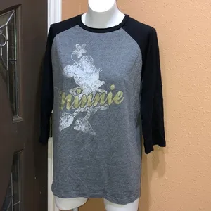 Disney Parks Minnie Mouse gray T-shirt thumbnail 3