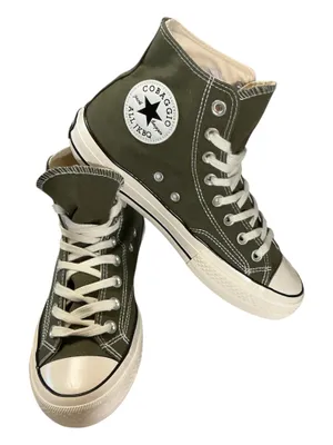 Cobaggio Jack Baggio Canvas High Top Sneakers Olive Green - Unisex Size EU 40 / US Men's 7 (Women's 9) - NWOT thumbnail 2