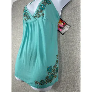 Y2K Cami Babydoll Top Women Large Beaded‎ Fairy Indie Coquette Bella NOS Vintage thumbnail 7