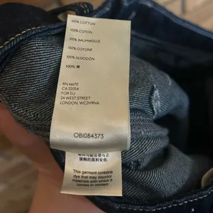 We The Free Jeans Denim Dark Wash Blue Solid Pockets Wide Leg Button Fly Size 26 thumbnail 6