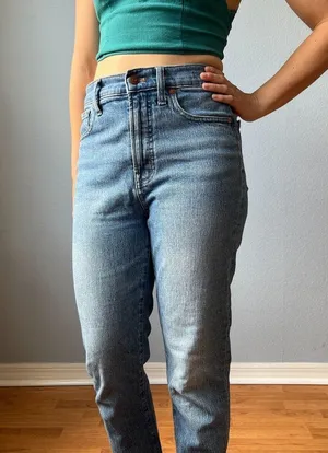 Madewell The Perfect Vintage Crop Raw Hem Jeans Size 28 thumbnail 2