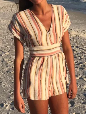 American Eagle Outfitters Multicolor Striped Garment thumbnail 1