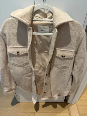 Aritzia Wilfred Free Cream Teddy Jacket thumbnail 1