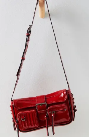 Free People High Speed Crossbody Bag in Red Lip thumbnail 1