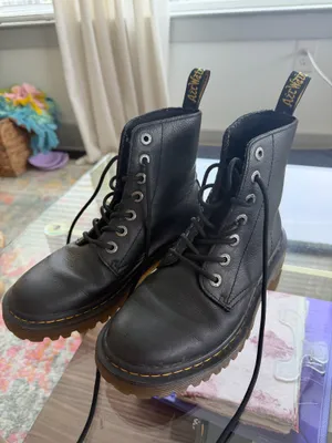 Dr. Martens 1460 Black Leather Combat Boots - US 6 thumbnail 6