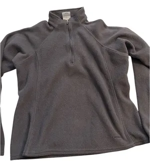 Patagonia Capilene Quarter Zip Fleece Pullover Charcoal Gray Womens‎ Medium thumbnail 1