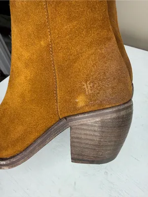 Frye Rosalia Bootie Cognac Suede Sample Sale sz 6 thumbnail 9