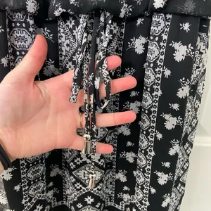 NWOT City Triangles women’s black white‎ sheer lined adjustable pattern dress XS thumbnail 3