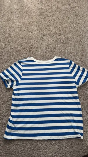 Blue and White Old Navy Striped Tshirt thumbnail 2