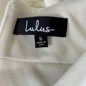 Lulus Forever Crush‎ White Strappy Skater Dress Sz S White Sexy Feminine thumbnail 4